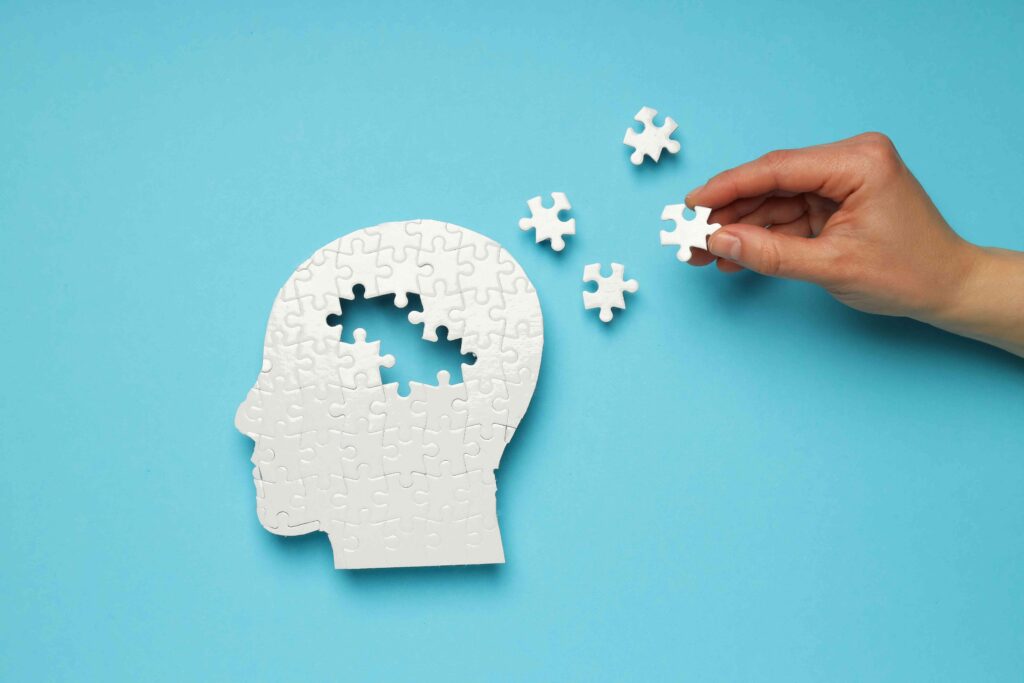 Illustration of memory loss